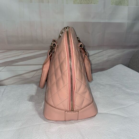 Scarleton Quilted Diamond Stitch Satchel Pink Medium - Picture 3 of 12